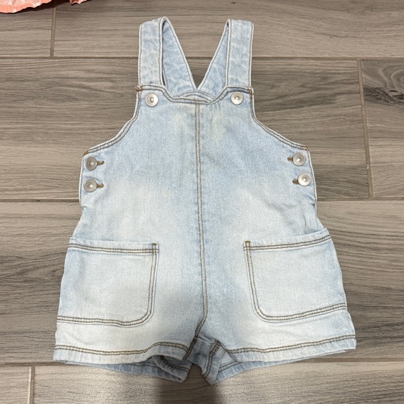Other - Light Wash Denim Kids Overalls Shorts